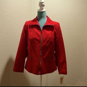 Allison Daley Women’s petite suede jacket